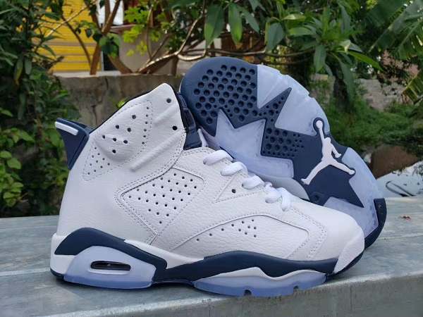 Men's Running Weapon Air Jordan 6 White Shoes 004